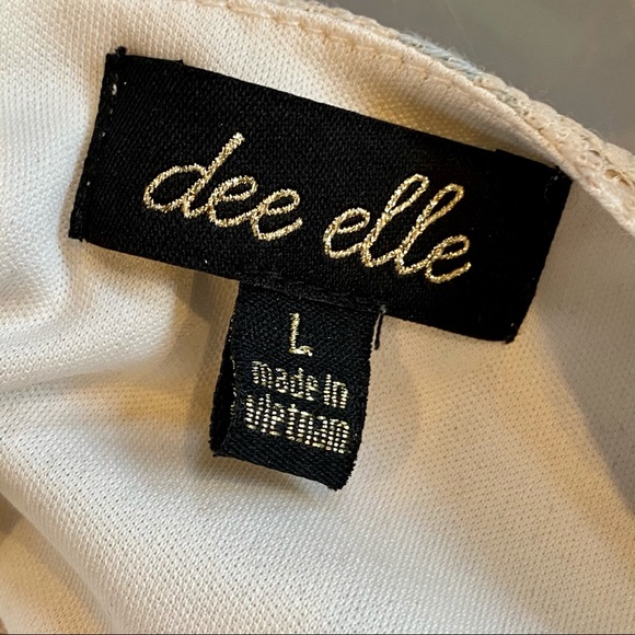 Dee Elle | Blue and Cream Lace Dress - Picture 3 of 10